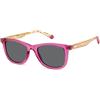 POLAROID KIDS PLD 8060/S Occhiali da sole, Fuchsia, 46 per bambini, Fucsia, 50