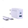 Anker Caricatore iPhone 20W USB C, caricatore per iPad, caricab. rapido da parete compatibile con iPhone 16/16 Plus/16 Pro/16 Pro Max/iPad e altro (con cavo USB-C da 150 cm)