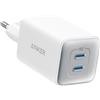 Anker Caricatore USB C 47 W, caricatore 523 (Nano 3), compatto con 2 porte GaN caricatore rapido per iPhone 16/16 Plus/16 Pro Max/15/14/13/12, Galaxy, Pixel 4/3, iPad/iPad Mini (cavo non incluso)