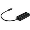 StarTech.com Hub USB-C a 4 porte - 4x USB-A con Swith On/Off Individuale (HB30C4AIB)