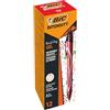 BIC Intensity Quick Dry, Penne Gel Rosse, Punta Media 0,7mm, Inchiostro Scorrevole e Asciugatura Ultra-Rapida, 12 Unità, Penne Bic Rosse, Cancelleria Scuola e Ufficio