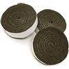 Adsamm® / 3 x rotoli di feltro autoadesivo/Marrone / 19x1000 mm/Nastro/feltro adesivo da 3.5 mm di spessore in nastro/pad protettivi per arredi