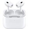 Apple Auricolari Apple AirPods Pro (2a generazione) wireless con custodia di ricarica MagSafe Bianco [MQD83ZM/A]