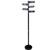 ASPECT Appendiabiti con Finitura Nera, con 5 grucce girevoli, Hong Kong, Londra, New York, Sydney, Metallo, Diametro 28 x Altezza 173 cm