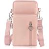 DuoLmi Borsa a Tracolla da Donna, Piccola Borsa, Fascia da Braccio per Cellulare con Porta Cuffie, Mini Borsa a Tracolla con Cinghie Regolabili Staccabili
