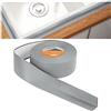 flintronic Sigillante Impermeabile, 15m/38mm Battiscopa Morbido PVC Sigillante Autoadesivo Nastro, Impermeabile, Antiolio e Antimuffa Utilizzato per Piastrelle da Cucina/Bagno, ecc, Grigio