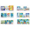 CECOLIC Confezione da 6 Mensole Sospese in Acrilico Trasparente per Parete, Mensola Espositiva da Parete in Plastica da 15'', Libreria per Bambini e Porta Spezie per Camera da Letto e Bagno