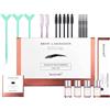 zalati Kit di per sollevamento sopracciglia Laminazione delle sopracciglia Sollevamento delle ciglia per sopracciglia modellante a lunga durata con tampone di cotone con kit di stick per lo styling