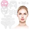 RoseFlower Cerotti antirughe fronte viso, cerotti antirughe riutilizzabili, patch silicone antirughe viso per rimuovere le linee di espressione di viso, fronte, patch occhi riutilizzabili