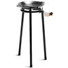 briebe Set Bruciatore a Gas Paellero 1 Fuochi 30 cm + Padella per Paella Smaltata 38 cm 8 Porzioni + Supporti 3 Gambe, Robusto Treppiede Regge Fino a 60 KG, Kit Paella