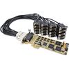 StarTech.com Scheda Seriale PCI Express a16 Porte DB9 RS232, Profilo Basso e Completo, Adattatore Seriale Multiporta, Scheda Seriale PCIe, PEX16S550LP