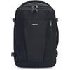 ECOHUB - Bagaglio a mano per voli Ryanair, 40 x 20 x 25 cm, Nero , 40x20x25cm