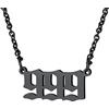 FindChic Collana con Numero Angelico Ciondolo con Numero dell'Angelo 000-999, Collana in Acciaio Inossidabile da Donna Regalo per Ragazza