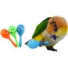 Generic 3 mini palline colorate, martello per sabbia, pappagalli, sonaglio, sonoro, giocattolo intelligente giochi, per parrocchetti, canarini, calopsitte, conuri, inseparabili, piccioncini (colore casuale)