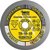 SabreCut 1 x SabreCut SCDM7610 Lama per sega circolare per smerigliatrice angolare Turbo Diamond da 76mm (3) x 10mm x 10mm
