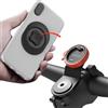 sincetop Porta cellulare bicicletta, Alluminio supporto telefono bici manubrio stelo di bicicletta da montagna, Attacco/sgancio rapido per bici da MTB/Strada/Bici Elettrica - Nero【Serie C-1a Gen】