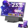 siaviala 2025 Nuovo Monitor Portatile, 23.8 1080P FHD 100Hz Monitor Gaming, Schermo Portatile IPS Wide View, Monitor Ultrawide per Laptop, Desktop, MacBook, PS4 / 5 con Kickstand VESA Compatibile