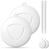 AIYATO Localizzatori GPS Bianco 2 Pezzi - Air Smart Tracker Tag compatibile con Apple Dov'è (Solo IOS), per Portafogli, Chiavi, Zaini, Bagagli, Segnale Acustico, Posizionamento Globale, Batteria Sostituibile