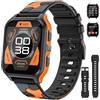 UHOOFIT Smartwatch Uomo Donna Militare, Effettua/Risponde alle Chiamate, 1.83 HD Orologio Fitness Tracker con 100+ Modalità Sport, Sonno/Notifiche WhatsApp, Smart Watch Compatibile con iOS Android