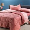 Caleffi 1003696 Cotone Bicolor Trapunta per Singolo Letto, Rosa
