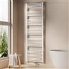 EMKE Scaldasalviette per Bagno 1800x600 mm, Scaldasalviette a Collegamento Centrale, Radiatore per Bagno, Riscaldamento per Asciugamani, Bianco, 860W,Installazione facile