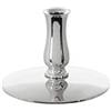 NKlaus 1x portacandele in ottone nichelato portacandele sottili da altare candele rituali candele di cera d'api fino a Ø6,7mm candeliere matrimonio 6733