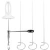 Tinoaly Set Tagliapatate a Spirale Tornado, Tagliapatate Manuale a Spirale Tornado con 4pz Spiedini in Acciaio Inox Spiralizzatore per Verdure per Patatine Fritte Pratico Gadget Cucina