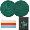 OMJMYY Sensory Activity Board Silicone Tavola da Attività Sensoriale per Autismo e ADHD Giocattolo Sensoriale Fidget Toys con Borsa da Viaggio e 20 Corde per Antistress Bambini 3+ Anni e Adulti(Verde)