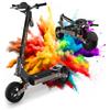OneSportWay Kukirin G4 Monopattino Elettrico Adulto, 60V 20Ah Max Batteria al Litio Autonomia di 85-100 km, 11 Pollice Pneumatici Antideflagranti, Doppio Ammortizzatore, Scooter Elettrico Pieghevole 2400