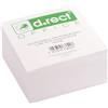 D.RECT 009456, Cubo Foglietti Bianchi, Formato 85x85x40mm