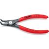 KNIPEX Pinza di precisione per anelli di sicurezza per anelli di sicurezza esterni su alberi bonderizzata grigia Rivestiti in resina, 49 21 A01