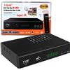 Oluote Decoder DVB-T2 HD, Oluote Decoder Digitale Terrestre 1080p Sintonizzazione Automatica, HDMI H.265 HEVC 10Bit Ricevitore, Riceve per Tutti i Canali TV Gratuiti