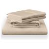 TEMPUR-PEDIC TEMPUR - Set di lenzuola in cotone classico, colore: arenaria, per letto king size