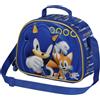 Sonic The Hedgehog - SEGA -Tails-Porta Merenda 3D, Blu, 25.5 x 20 cm
