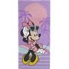 Jay Franco Asciugamano Disney Minnie Mouse - per Bagno, Spiaggia e Piscina - 100% Cotone, 71cm x 147 cm, Viola