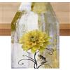 Miuyunya Runner Tavola Moderno Primavera Giallo 33x183 cm Stagionale Estate Lavabile Runner da Tavolo Rustico Fiori Decorazione da Tavolo per Matrimoni Stile Fattoria Festa Vacanza Cucina Tavolino