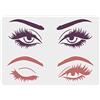 FINGERINSPIRE Stencil per occhi da dipingere 29,7x21cm bellissimi stencil per gli occhi due paia di occhi e sopracciglia modello per gli occhi, decorazione fai da te, per cartelli in legno, tela