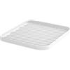 HvOvMvE Vassoio Organizzatore in Silicone Antiscivolo, Scolapiatti per Lavello Cucina & Bagno, Versatile per Lavastoviglie, Cassetti e Controsoffitti, Resistente al Calore (Bianco)