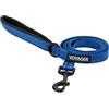 Best Pet Supplies Voyager Guinzaglio riflettente per cani con manico in neoprene, lungo 1,8 m, supporta cuccioli di razza piccola, media e grande, carino e resistente, per passeggiate, corsa e allenamento, blu reale, L