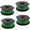 Galenkong 4 bobine di filo A6482 compatibili con Black and Decker GL7033 GL8033 GL9035, bobina di ricambio standard per alimentazione automatica (6 m x 2 mm)