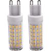 Frefgikty 10W G9 100 lampadine LED a mais lampadine a LED in ceramica, sfarfallio, ampio angolo del fascio, 2 pezzi naturale