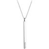 Elli 0112280815 - Collana a Y in argento Sterling 925 placcato oro rosa con cristalli