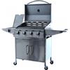 Royal Food RF-GB SS-Plus - Barbecue a gas - 4+1 INOX