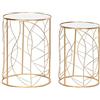 DKD Home Decor Set di 2 tavolini, Estándar
