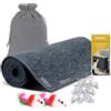 Petprive Tappeto Tiragraffi per Gatti Grandi e Piccolo 300x40cm XL Autoadesivo, Grigio Bluastro, Protezione Divano e Mobili con Giocattolo - Tiragraffi Per Gatti Adulti Xxl - Protezione Divano Graffi