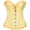 YUNAR Cottagecore - Corsetto modellante da donna, vintage, con lacci, per uscire, Blu, Large