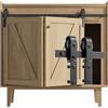 ETIASQSA 3FT/91.5CM Mini Porta Scorrevole Pieghevole Kit, Mini Set Completo di Accessori Per Porte Scorrevoli, Per Bypass Doppia Porte (senza ante dell'armadio)
