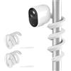 HOLACA Supporto flessibile compatibile con Eufycam 1/2/2C/2C Pro/3/3C/E, Arl-o Pro 2/3/4/Ultra 1&2/Essential, Argus 2 e altre fotocamere con filettatura da 1/4, colore bianco | 2 pezzi