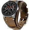 Leotop Compatibile con Samsung Galaxy Watch 4 40mm 44mm/Watch 4 Classic 42mm 46mm/Galaxy Watch 42mm/Galaxy Watch 3 41mm/Active 2 40 44mm/Gear S2 Banda,20mm Cinturini in Pelle Bracciale (20 mm, Caffè)