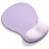AOKSUNOVA Tappetino Mouse Ergonomico con Poggiapolsi Mouse Pad Viola | Cuscinetto in gel morbido, superficie liscia, base in silicone stabile e design con bordi rinforzati per l'uso quotidiano
